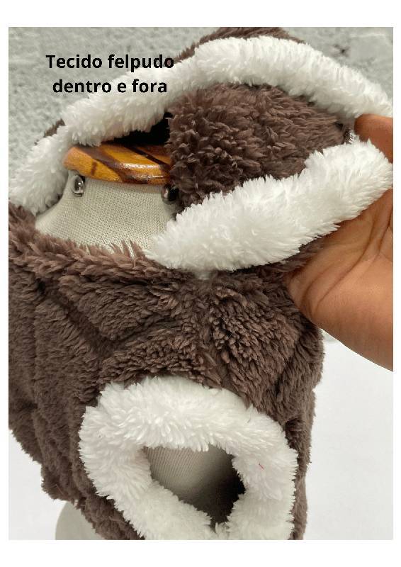 Casaco Teddy Café